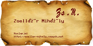 Zsellér Mihály névjegykártya